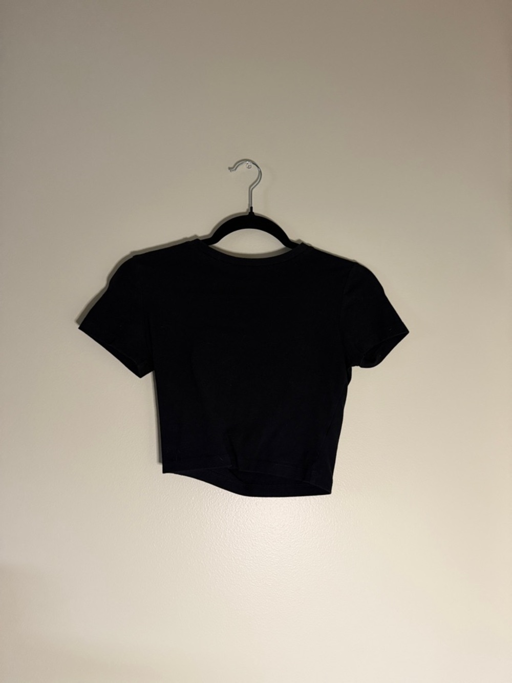 wild fable Black Crew Cropped Tee
